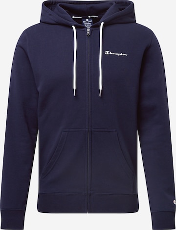 Champion Authentic Athletic Apparel Sweatjacka i blå: framsida