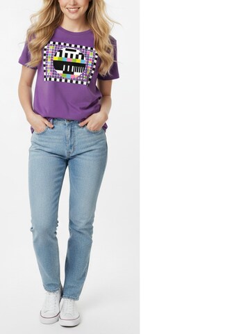 MAKAYA Shirt 'Testbild' in Purple