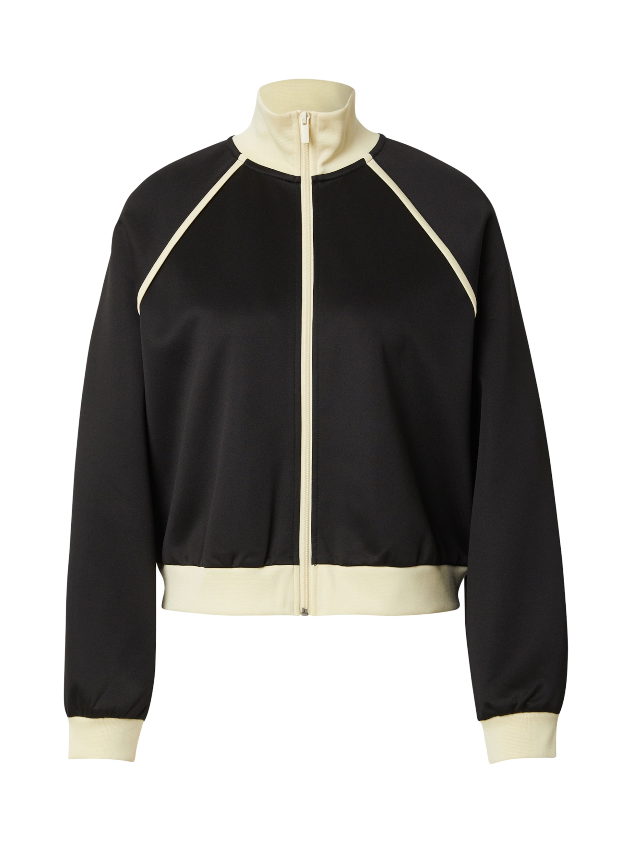 EDITED - Sudadera con cremallera 'Engelina' en negro: frente