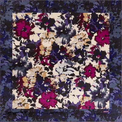Foulard 'CAMOUFLAGE FLOWERS' Roeckl di colore beige / blu / lilla / rosso scuro, Visualizzazione prodotti