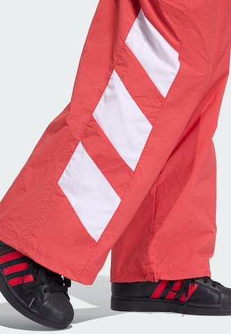 ADIDAS ORIGINALS Wide leg Trousers in Red