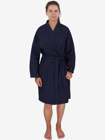 normani Long Bathrobe 'Kelin' in Blue