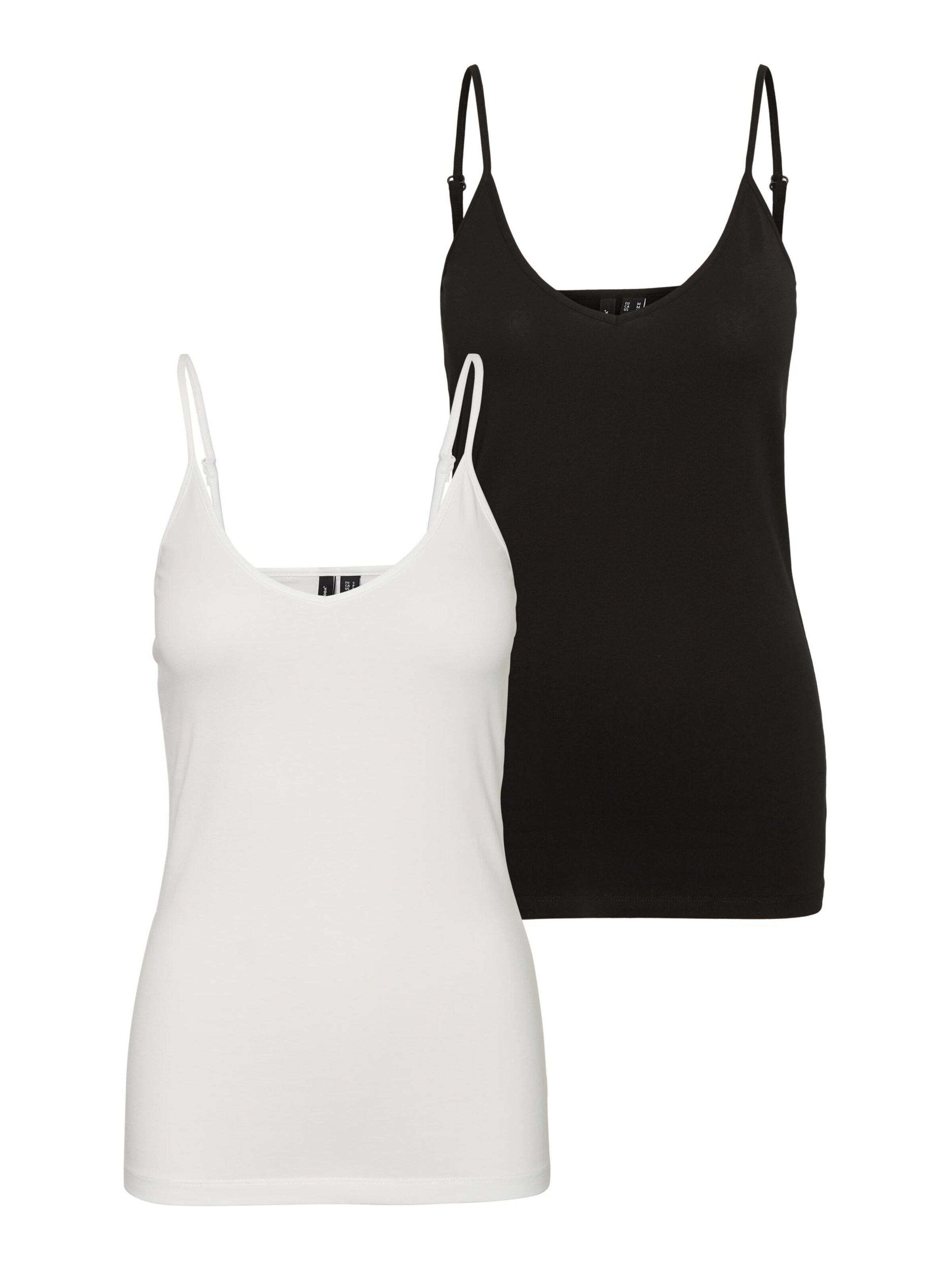 VERO MODA Топ в Черный: спереди
