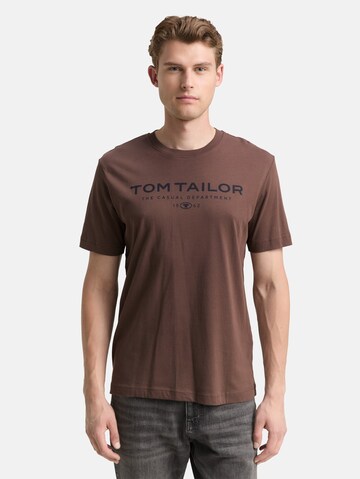 TOM TAILOR Shirt in Braun: Vorderseite