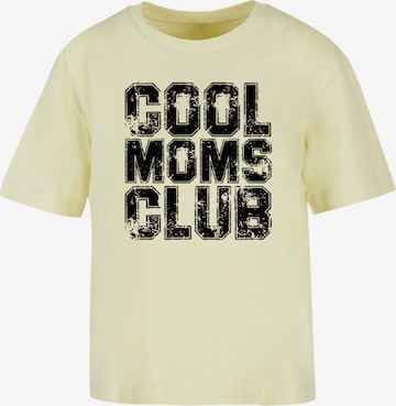 F4NT4STIC T-Shirt 'Mothers Day Modern Love Statement Trendy Slogan' in Gelb: Vorderseite