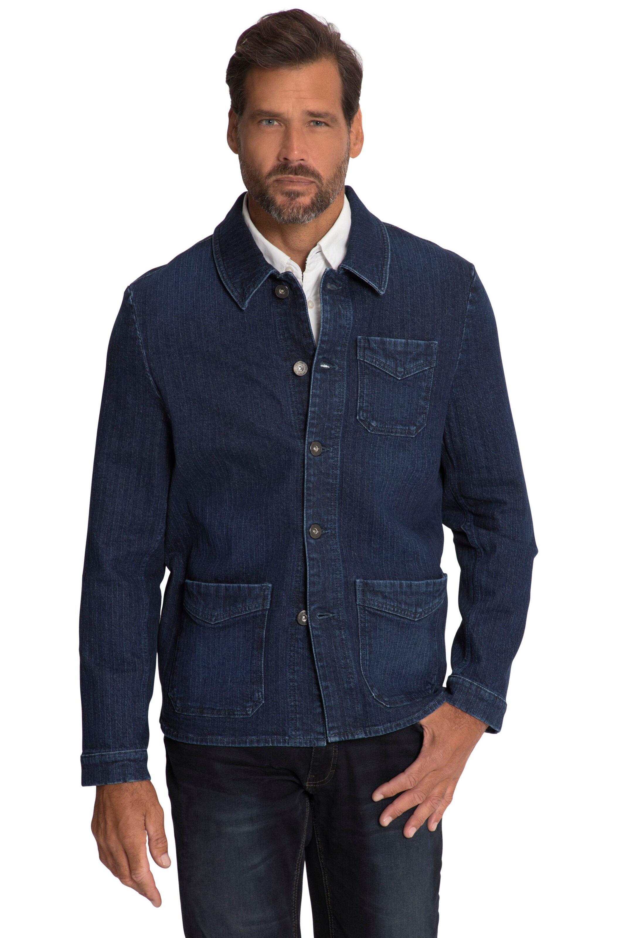 JP1880 Regular fit Colbert in Blauw: voorkant