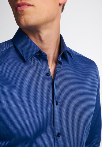 ETERNA Slim fit Button Up Shirt in Blue