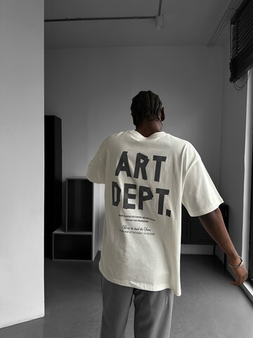 Kleidermafia Shirt 'Art Dept.' in Beige
