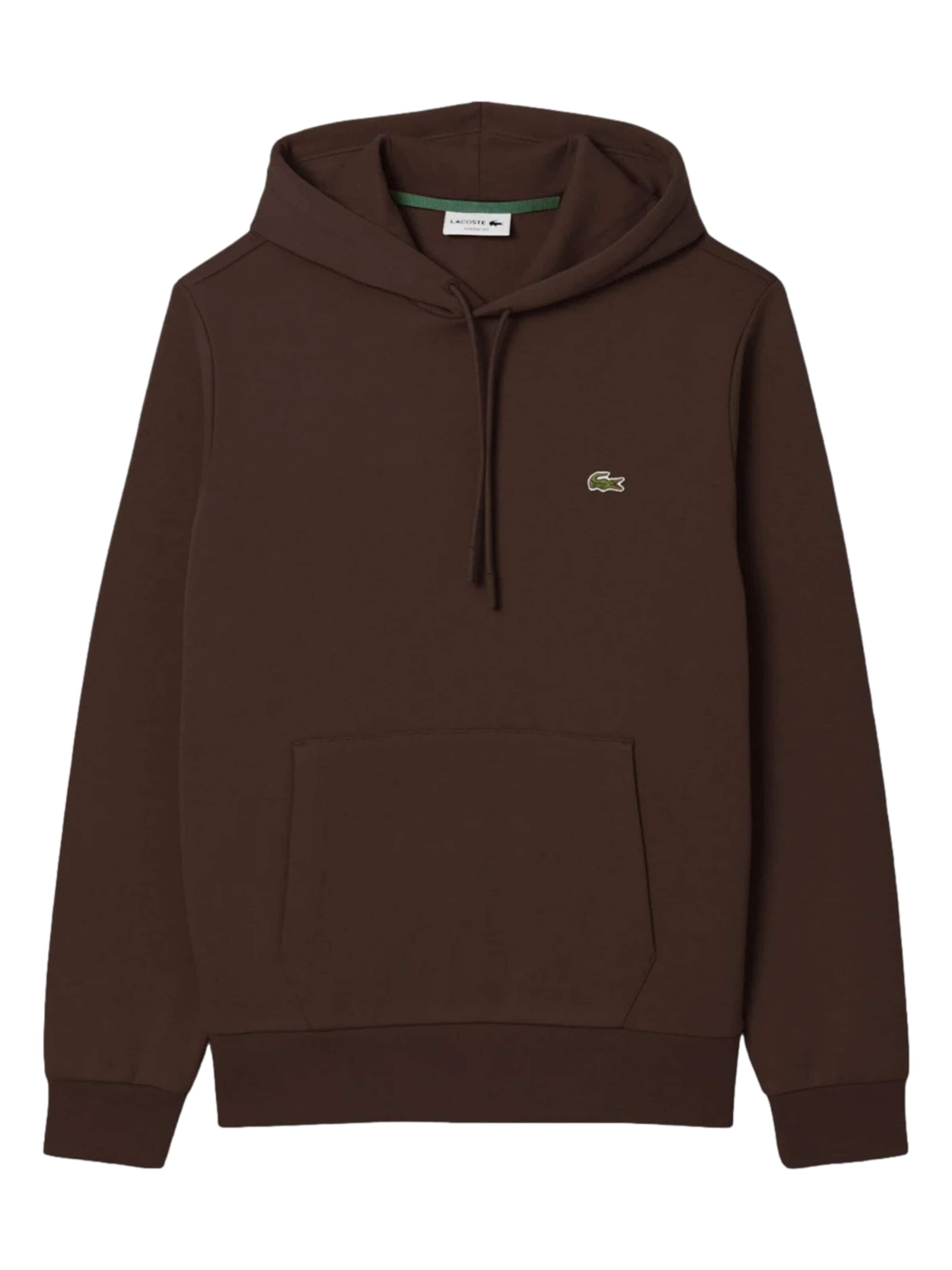 Sweat-shirt LACOSTE en marron : devant