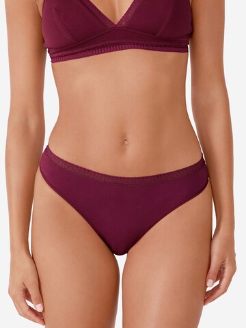 ETAM Panty 'Happily We Care' in Red: front