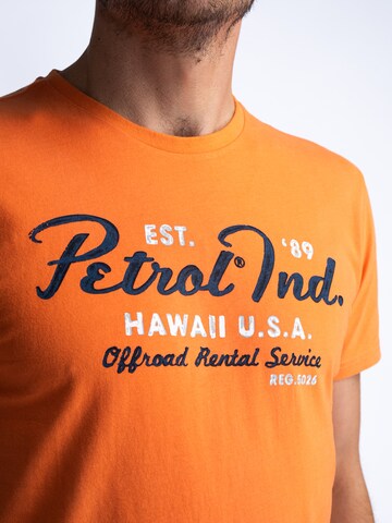 Petrol Industries - Camisa 'Bonfire' em laranja