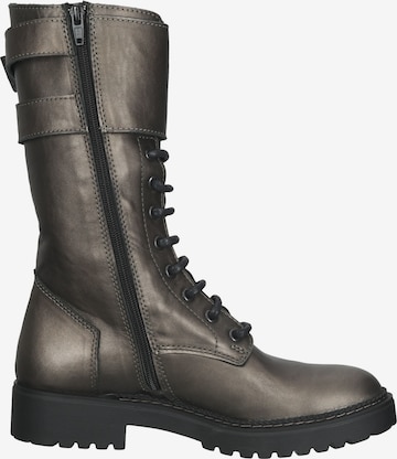 LAZAMANI Lace-Up Boots in Silver