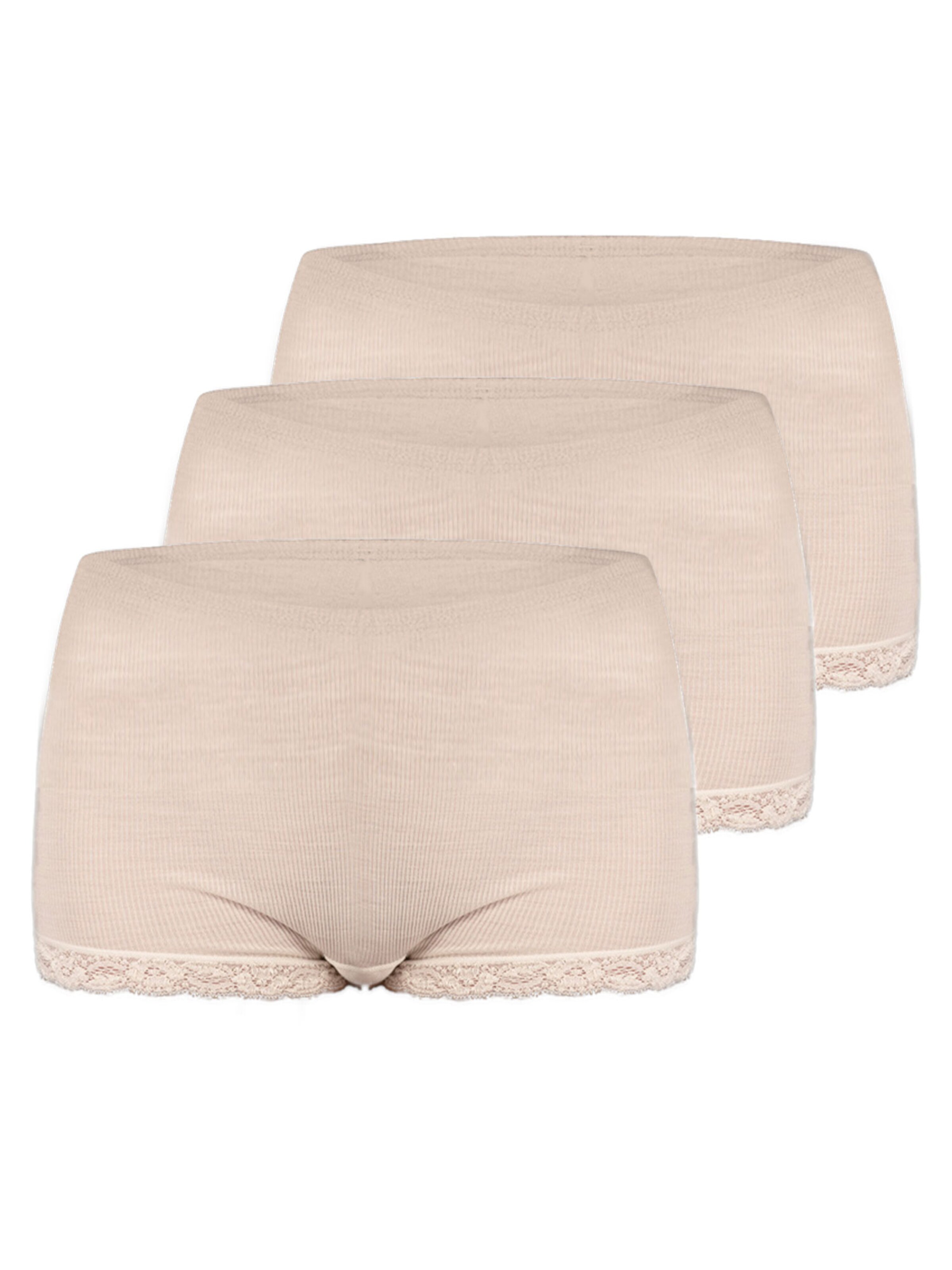 Nina von C. Panty 'Wool Silk' in Beige: front