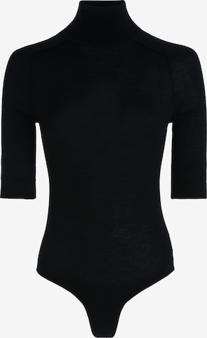 Calvin Klein Shirt Bodysuit in Black: front