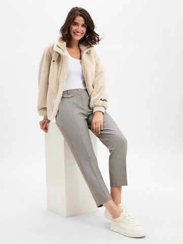 Cambio Regular Pleat-front trousers ' Krystal ' in Grey