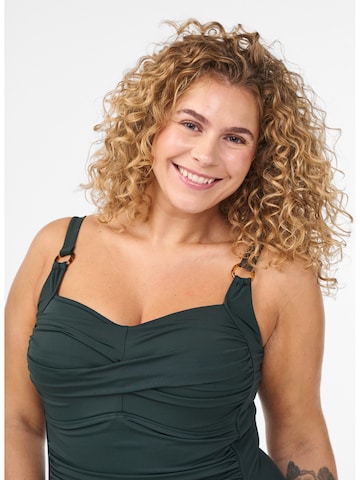 Minimiseur Maillot de bain 'CASDENIA' Swim by Zizzi en vert