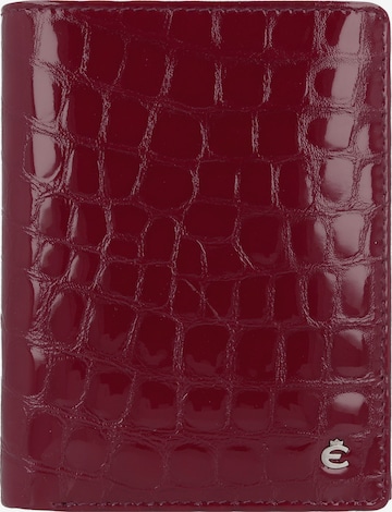 Portamonete di Esquire in rosso: frontale