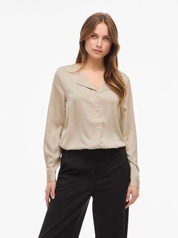 Chemisier 'VIELLETTE' VILA en beige : devant