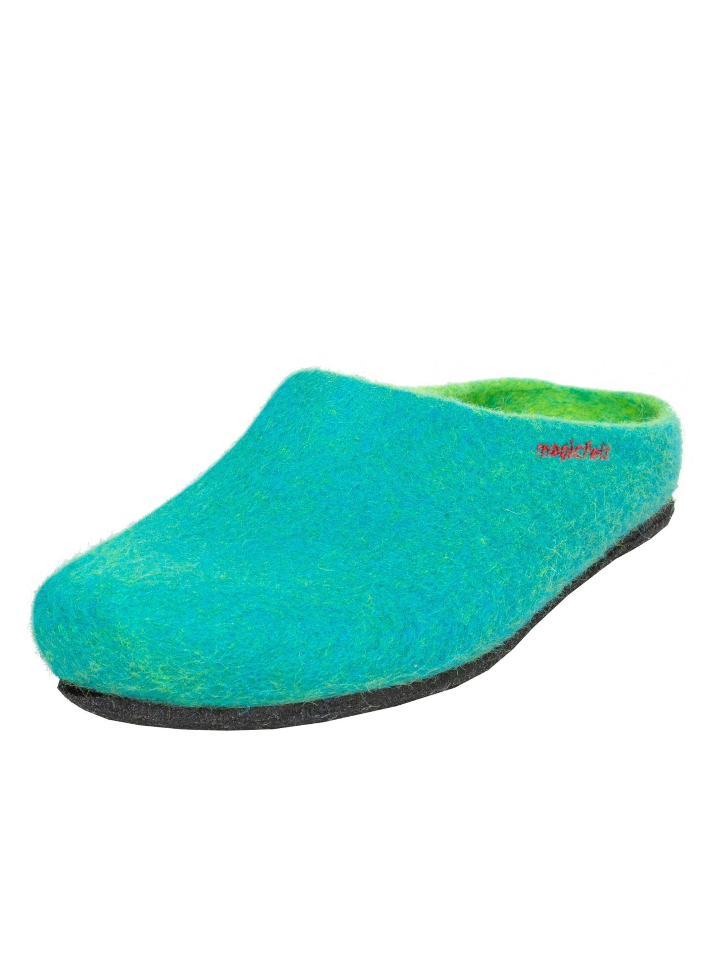 MagicFelt Hausschuh 'Magicfelt Filzpantoffel Magicfelt 709' in Blau: Vorderseite