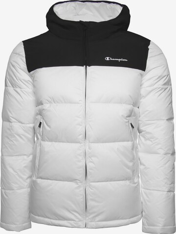 Champion Authentic Athletic Apparel Winter Jacket 'Legacy' in White: front