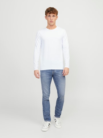 JACK & JONES - Slimfit Calças de ganga 'Tim' em azul