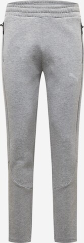 PUMA Workout Pants 'Evostripe' in Grey: front