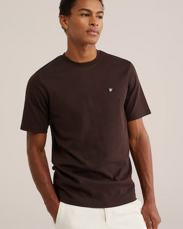 WE Fashion T-shirt i brun: framsida