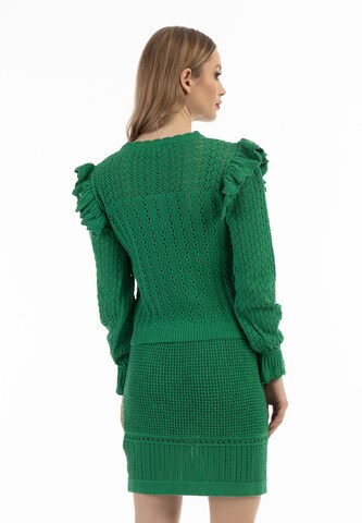 Pull-over faina en vert