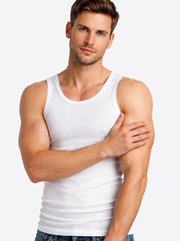 Cocain Underwear Undershirt 'Herren Unterhemden' in White: front