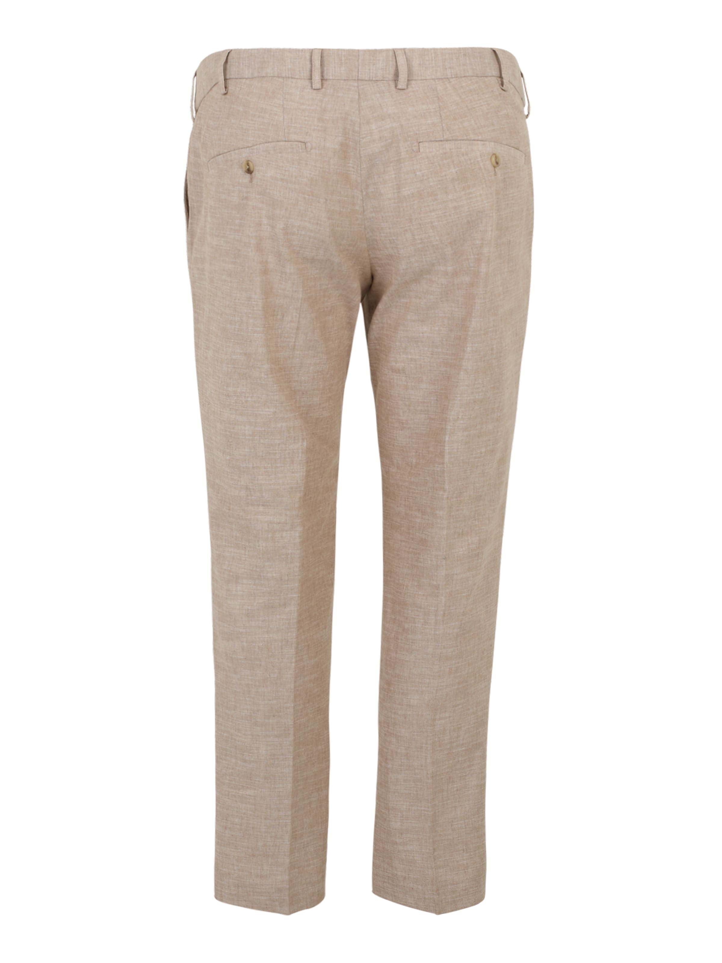 Jack & Jones Plus - Slimfit Calças com pregas em bege