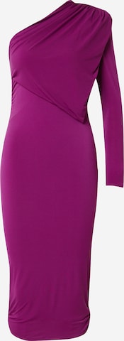 Sistaglam Koktejlové šaty 'ROCHELLA' – fialová: přední strana