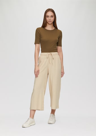 QS Wide Leg Housut värissä beige