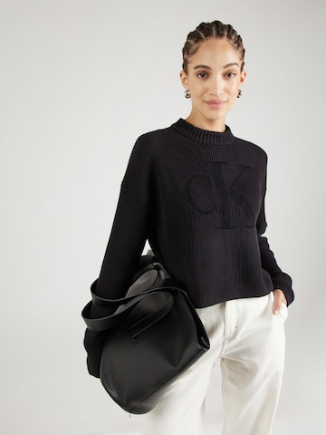 Calvin Klein Jeans Pullover in Schwarz