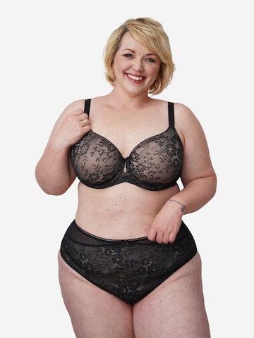 SugarShape T-shirt Bra 'True' in Black