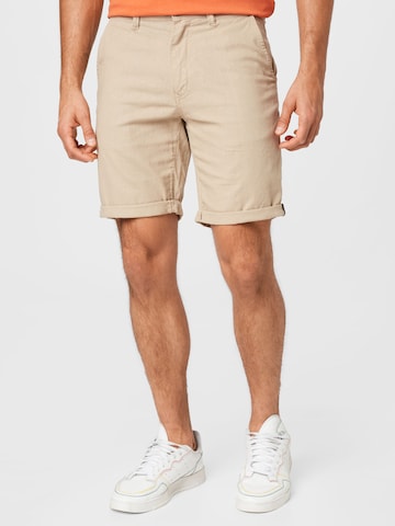 BLEND Chino trousers in Beige: front