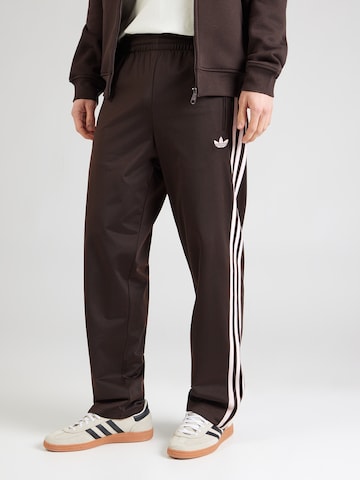 ADIDAS ORIGINALS Normalny krój Spodnie 'FIREBIRD' w kolorze brązowy: przód