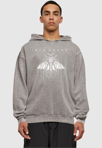Merchcode Sweatshirt 'Bad Omens Moth' in Grau: predná strana
