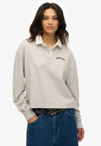 T-shirt 'Athletic Essentials' Superdry en gris : devant