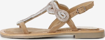 Sandalo di CAFè NOIR in marrone: frontale