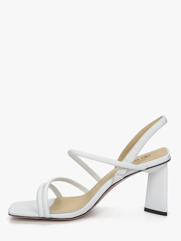 Estro Sandalen met riem '195-301' in Wit