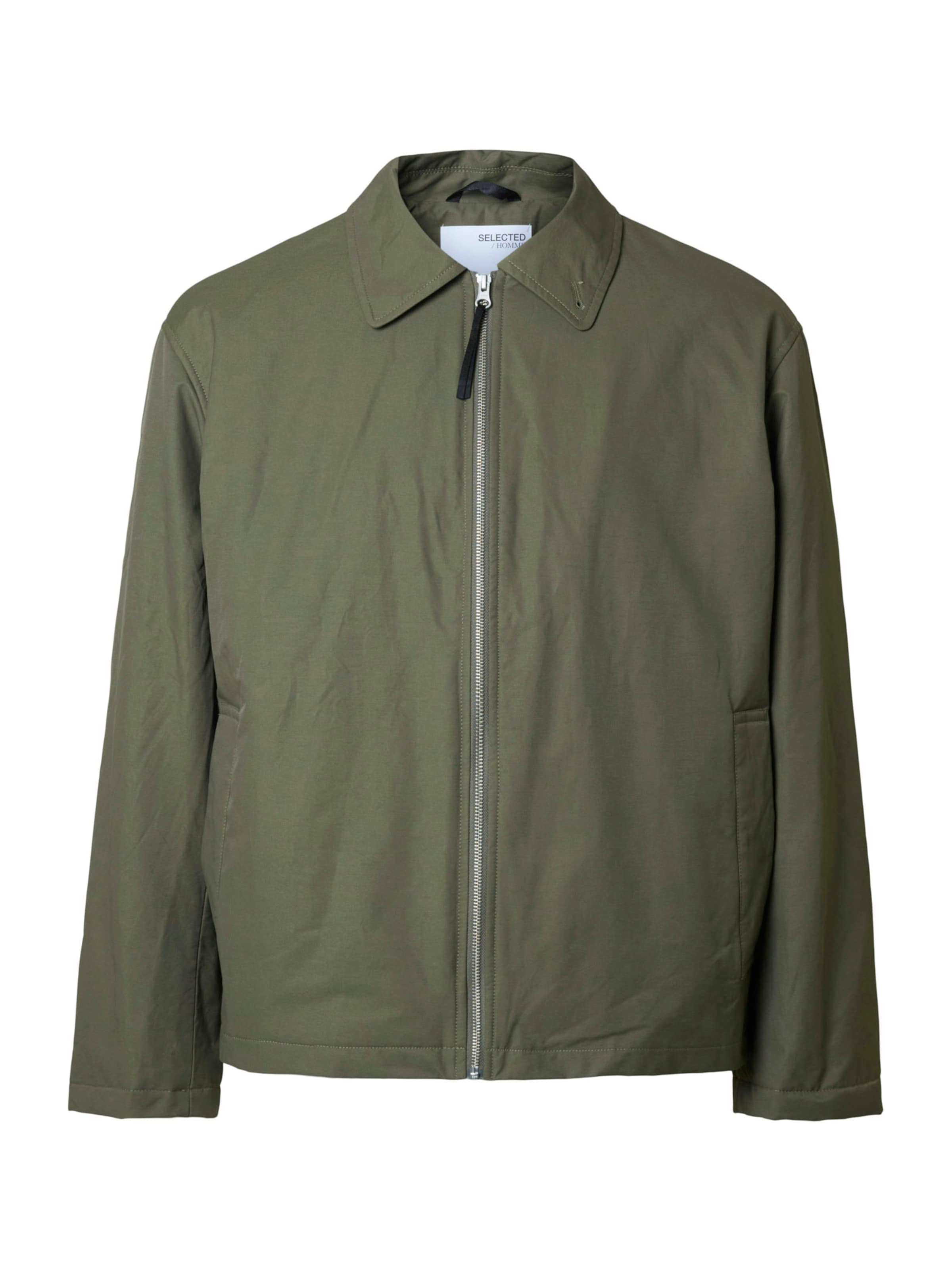 SELECTED Chaqueta de entretiempo 'SLHCedric' en oliva, Vista del producto