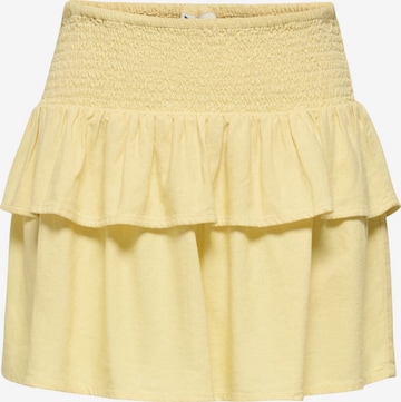 Jupe 'ONLGOA' ONLY en jaune : devant