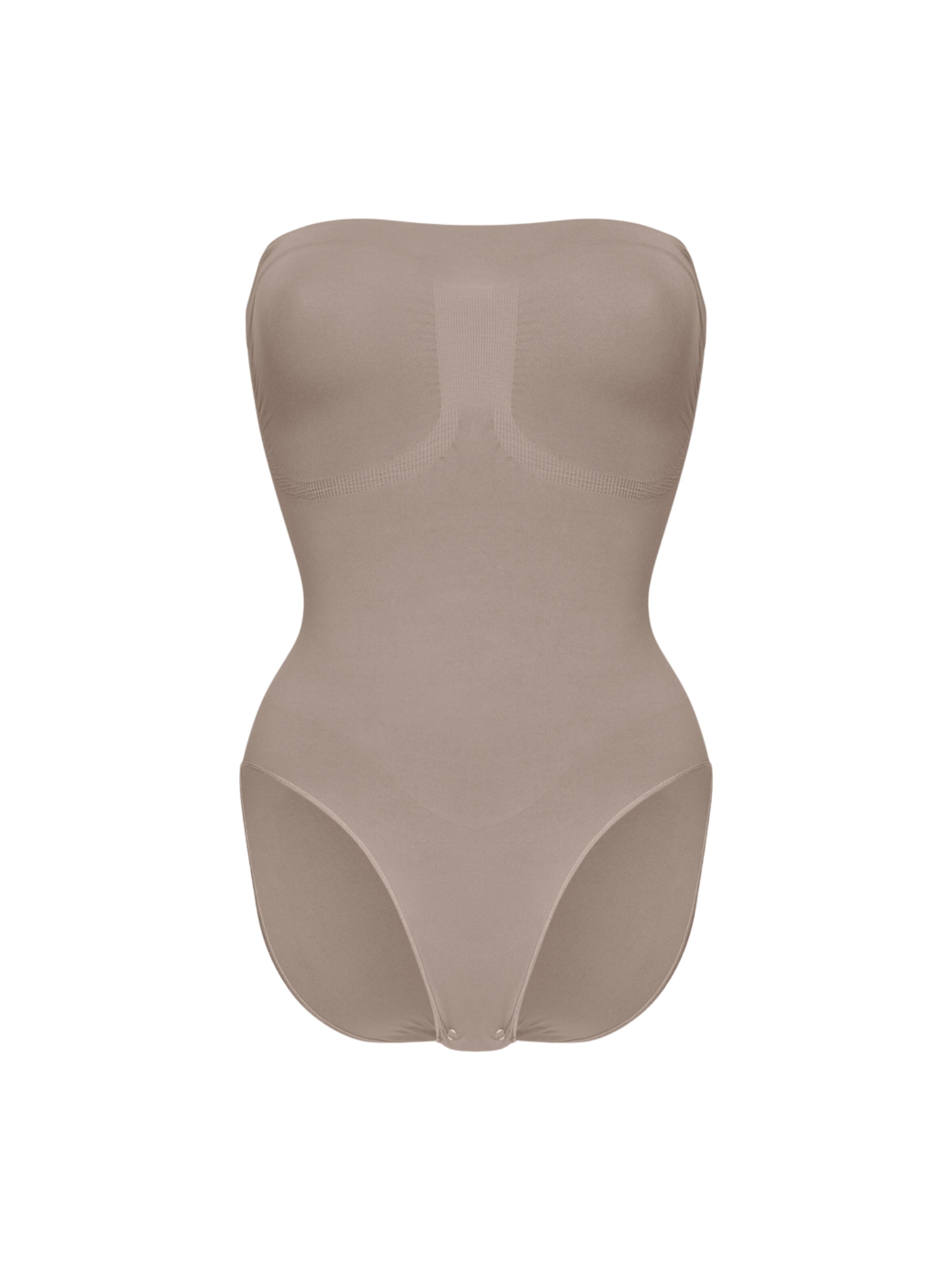 cfab (formerly creamy fabrics) Shaping Bodysuit 'Trägerloser Bodysuit Sculpting Shapewear mit Slip' in XS in Taupe, Item view
