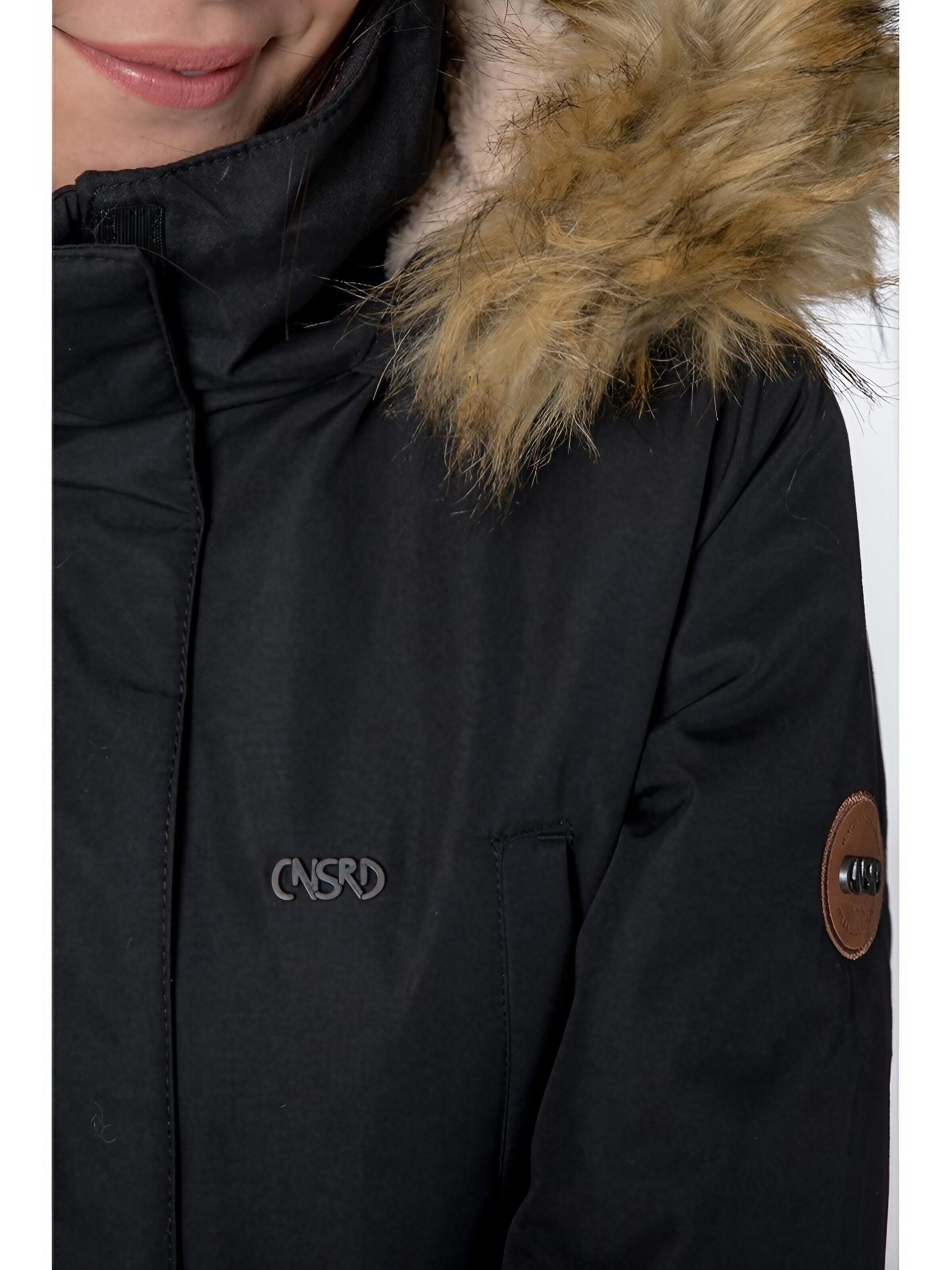 Veste d’hiver 'ABBEY FLORA' CNSRD en noir