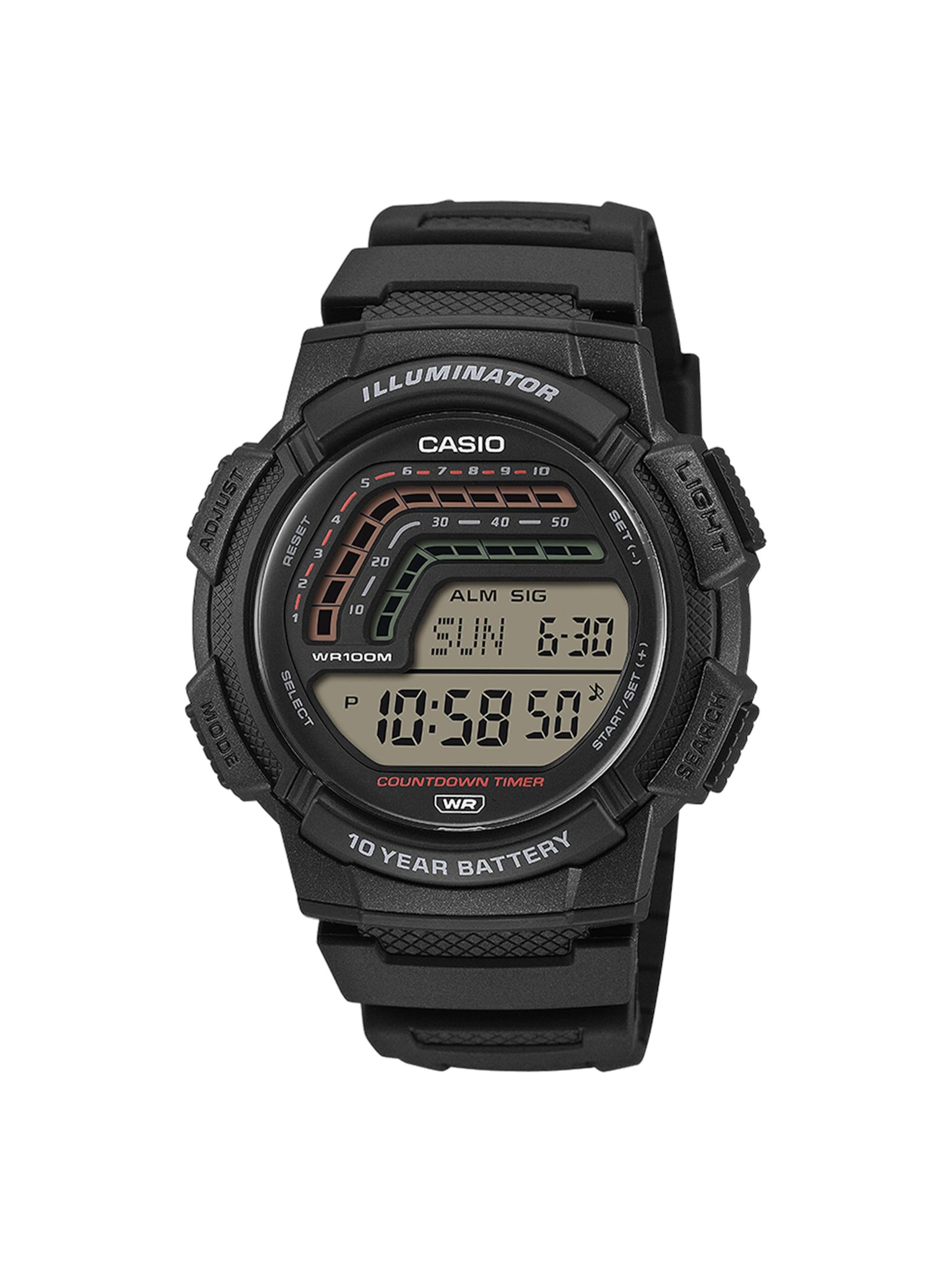 CASIO Digitaal horloge in Zwart: voorkant