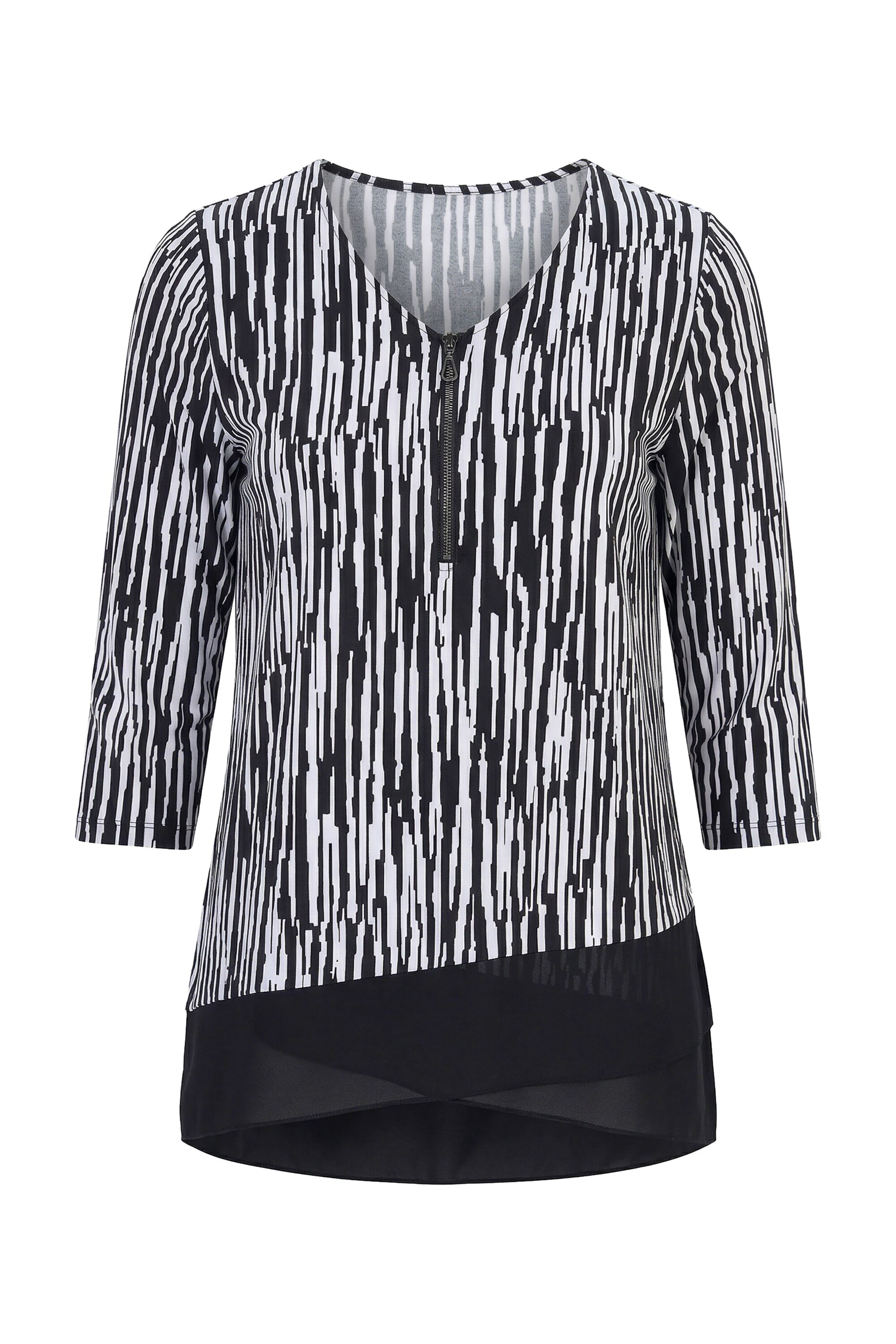 Ulla Popken Shirt in Schwarz: Vorderseite