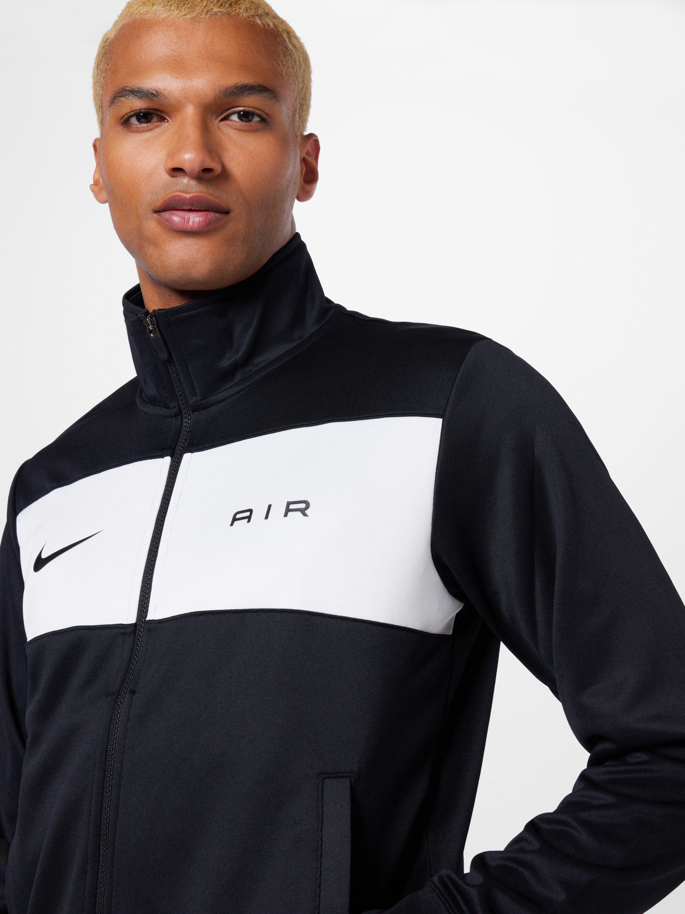Nike Sportswear Zip Up Hoodie AIR in Black ABOUT YOU