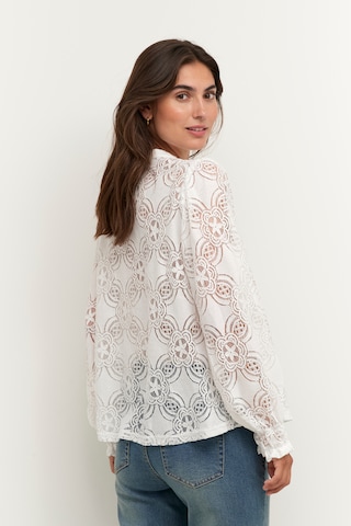 CULTURE - Blusa 'Olu' en blanco