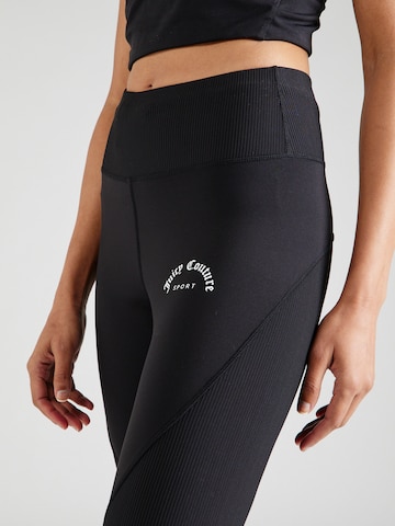 Juicy Couture Sport Skinny Spodnie sportowe 'LORRAINE' w kolorze czarny