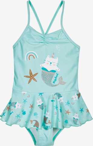 PLAYSHOES Swimsuit 'Einhornmeerkatze' in Blue: front